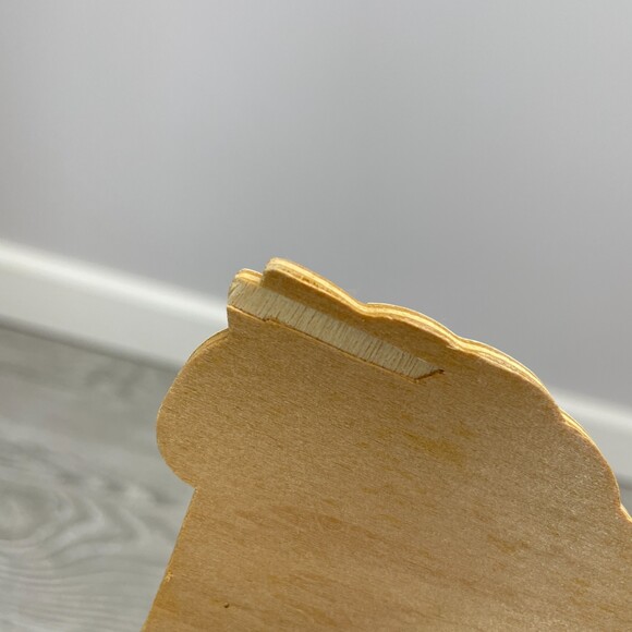 Rocking Horse Wall Hanging Nursery Shelf White Pink Blue by JSNY RARE Vintage - Picture 8 of 10